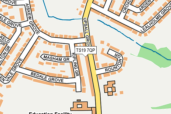 TS19 7QP map - OS OpenMap – Local (Ordnance Survey)