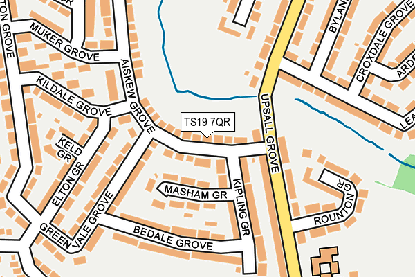 TS19 7QR map - OS OpenMap – Local (Ordnance Survey)