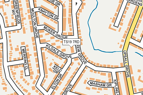 TS19 7RD map - OS OpenMap – Local (Ordnance Survey)