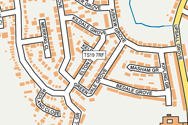 TS19 7RF map - OS OpenMap – Local (Ordnance Survey)