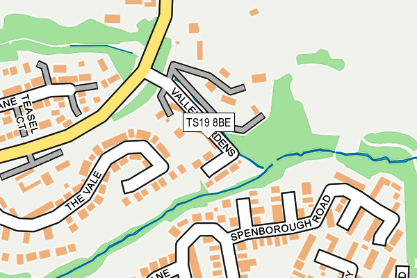 TS19 8BE map - OS OpenMap – Local (Ordnance Survey)