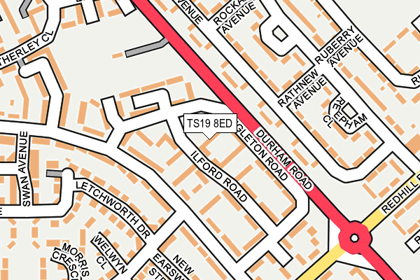 TS19 8ED map - OS OpenMap – Local (Ordnance Survey)