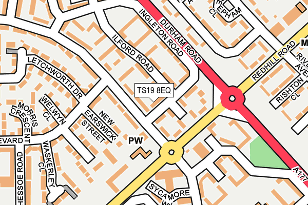 TS19 8EQ map - OS OpenMap – Local (Ordnance Survey)