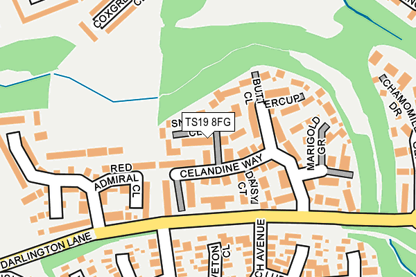 TS19 8FG map - OS OpenMap – Local (Ordnance Survey)