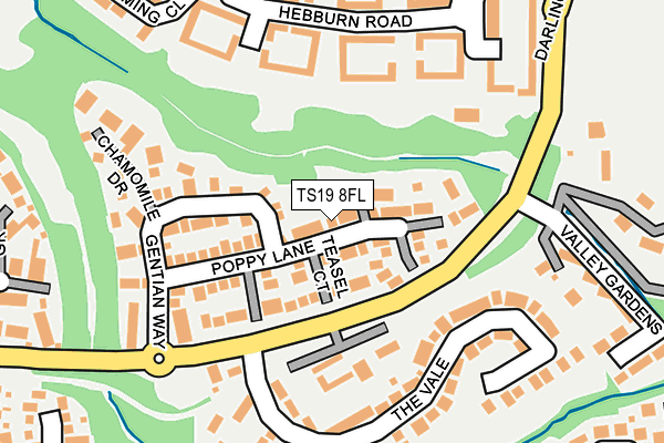 TS19 8FL map - OS OpenMap – Local (Ordnance Survey)