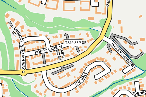 TS19 8FP map - OS OpenMap – Local (Ordnance Survey)