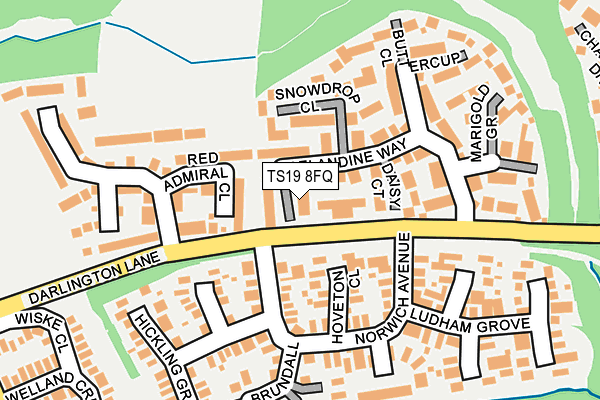 TS19 8FQ map - OS OpenMap – Local (Ordnance Survey)