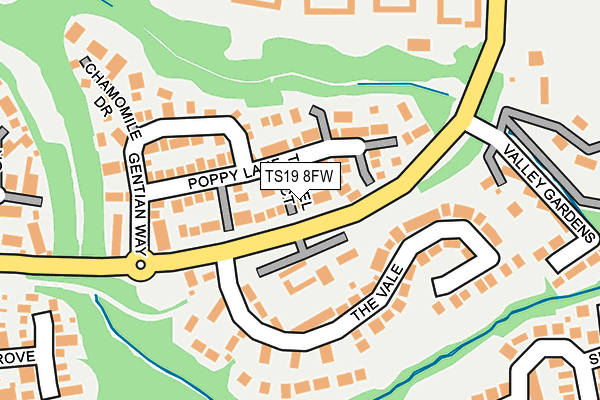 TS19 8FW map - OS OpenMap – Local (Ordnance Survey)