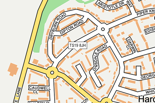 TS19 8JH map - OS OpenMap – Local (Ordnance Survey)