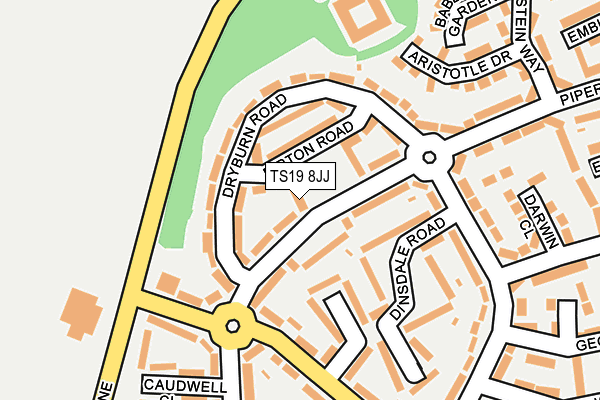 TS19 8JJ map - OS OpenMap – Local (Ordnance Survey)