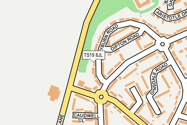 TS19 8JL map - OS OpenMap – Local (Ordnance Survey)