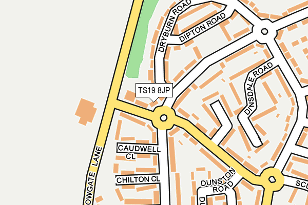 TS19 8JP map - OS OpenMap – Local (Ordnance Survey)