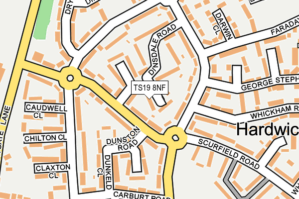 TS19 8NF map - OS OpenMap – Local (Ordnance Survey)