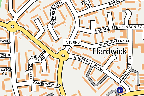 TS19 8NS map - OS OpenMap – Local (Ordnance Survey)