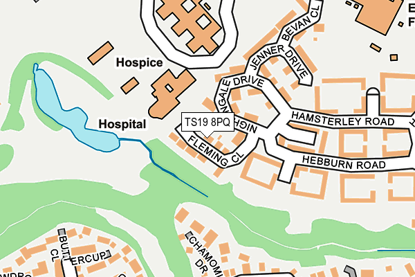 TS19 8PQ map - OS OpenMap – Local (Ordnance Survey)