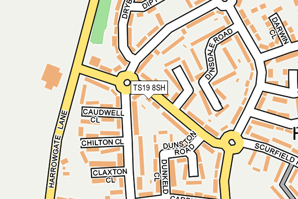 TS19 8SH map - OS OpenMap – Local (Ordnance Survey)