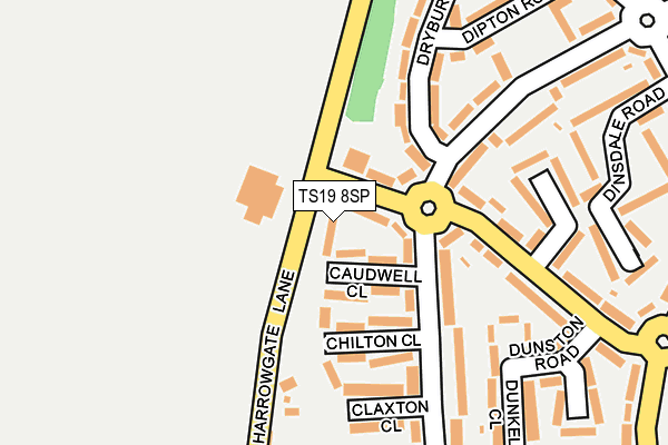 TS19 8SP map - OS OpenMap – Local (Ordnance Survey)