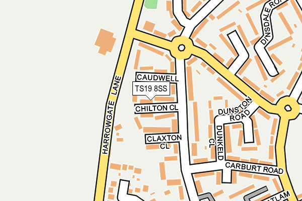 TS19 8SS map - OS OpenMap – Local (Ordnance Survey)