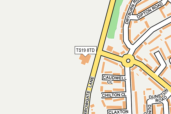 TS19 8TD map - OS OpenMap – Local (Ordnance Survey)