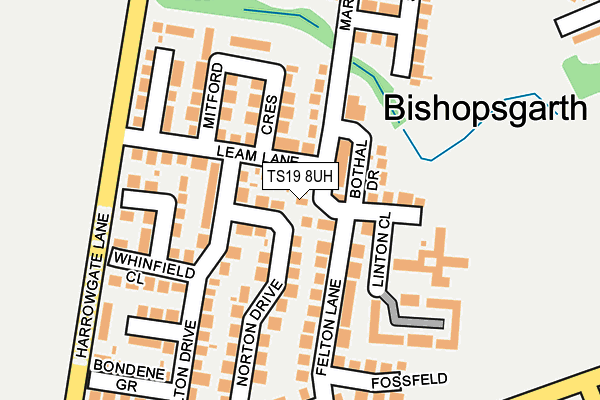 TS19 8UH map - OS OpenMap – Local (Ordnance Survey)