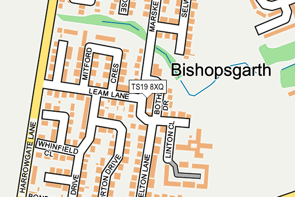 TS19 8XQ map - OS OpenMap – Local (Ordnance Survey)