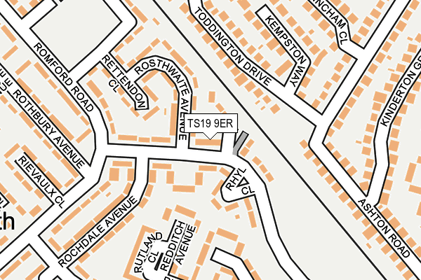 TS19 9ER map - OS OpenMap – Local (Ordnance Survey)