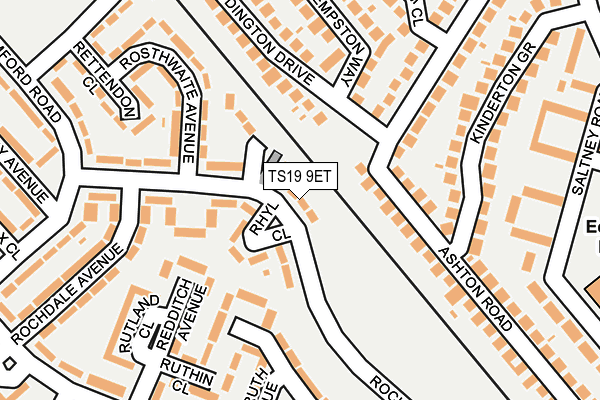 TS19 9ET map - OS OpenMap – Local (Ordnance Survey)