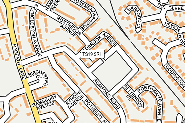 TS19 9RH map - OS OpenMap – Local (Ordnance Survey)