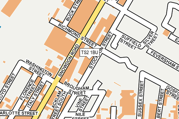 TS2 1BU map - OS OpenMap – Local (Ordnance Survey)