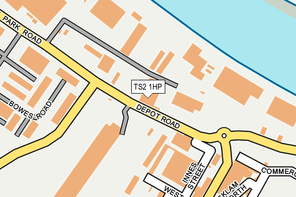 TS2 1HP map - OS OpenMap – Local (Ordnance Survey)