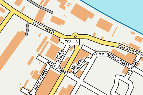 TS2 1JA map - OS OpenMap – Local (Ordnance Survey)