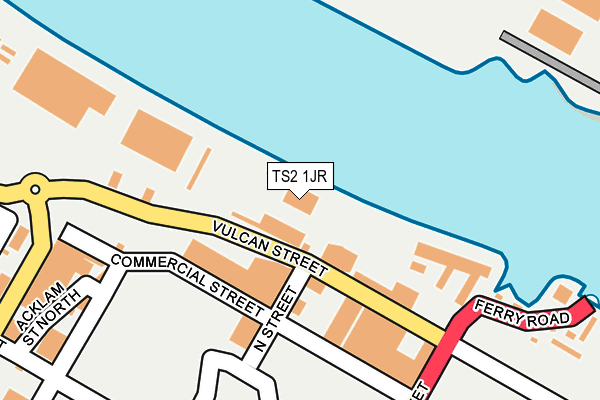 TS2 1JR map - OS OpenMap – Local (Ordnance Survey)