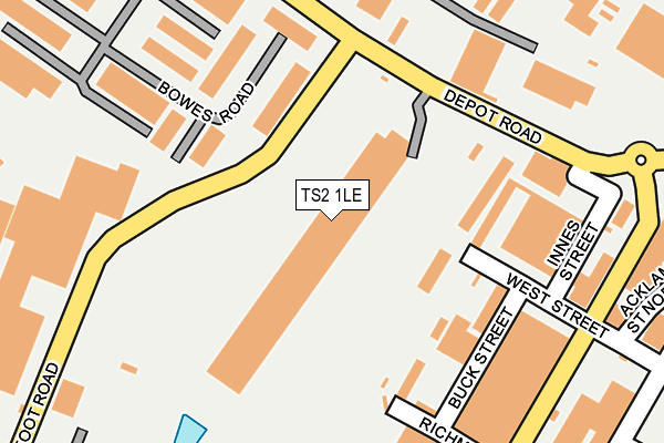 TS2 1LE map - OS OpenMap – Local (Ordnance Survey)
