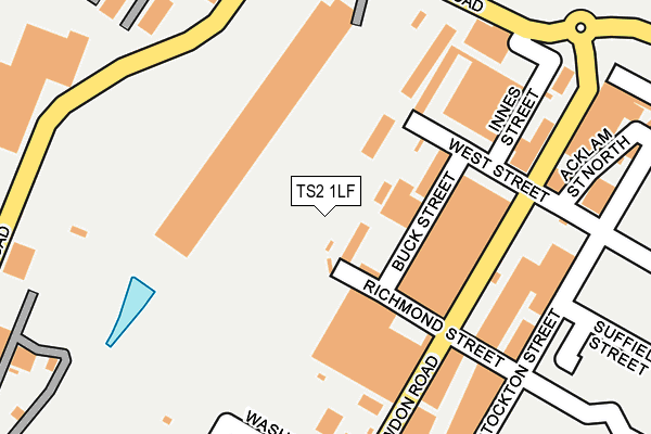 TS2 1LF map - OS OpenMap – Local (Ordnance Survey)