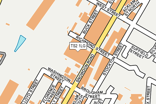 TS2 1LG map - OS OpenMap – Local (Ordnance Survey)