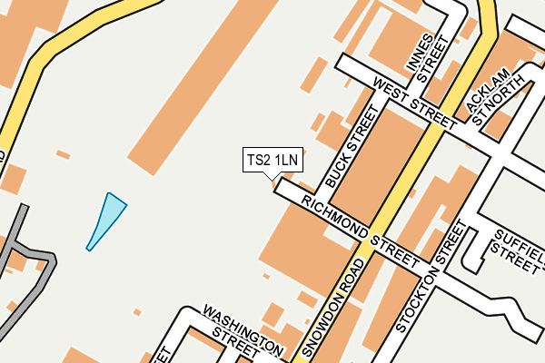 TS2 1LN map - OS OpenMap – Local (Ordnance Survey)