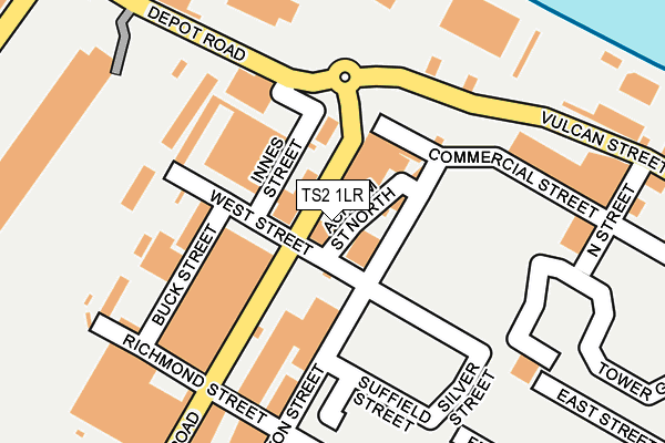 TS2 1LR map - OS OpenMap – Local (Ordnance Survey)