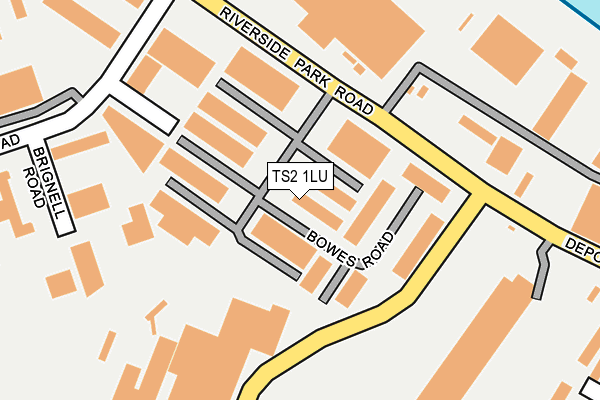 TS2 1LU map - OS OpenMap – Local (Ordnance Survey)