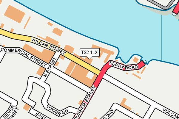 TS2 1LX map - OS OpenMap – Local (Ordnance Survey)