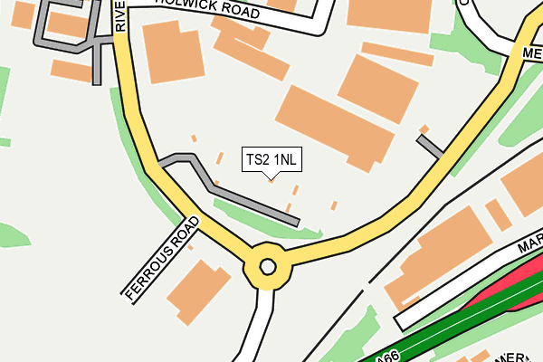 TS2 1NL map - OS OpenMap – Local (Ordnance Survey)