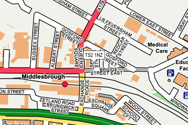 TS2 1NZ map - OS OpenMap – Local (Ordnance Survey)