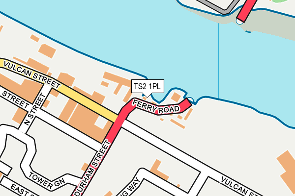 TS2 1PL map - OS OpenMap – Local (Ordnance Survey)