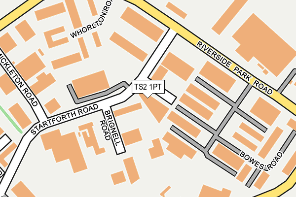 TS2 1PT map - OS OpenMap – Local (Ordnance Survey)
