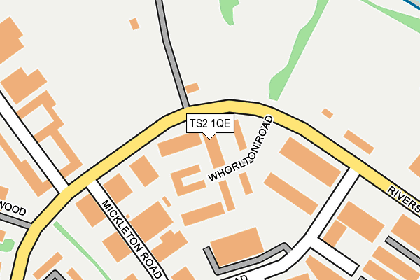 TS2 1QE map - OS OpenMap – Local (Ordnance Survey)