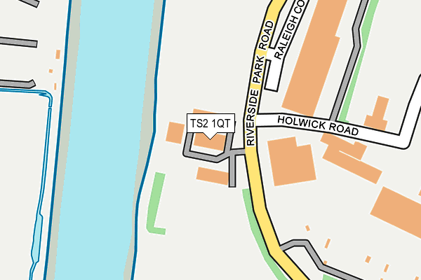 TS2 1QT map - OS OpenMap – Local (Ordnance Survey)