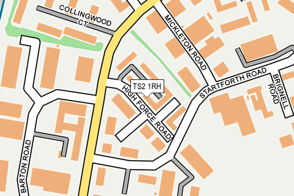 TS2 1RH map - OS OpenMap – Local (Ordnance Survey)