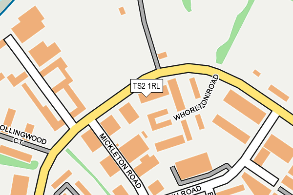TS2 1RL map - OS OpenMap – Local (Ordnance Survey)