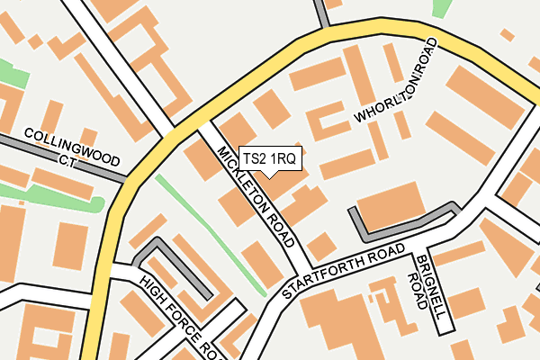 TS2 1RQ map - OS OpenMap – Local (Ordnance Survey)