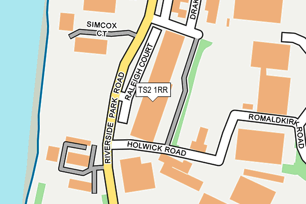 TS2 1RR map - OS OpenMap – Local (Ordnance Survey)