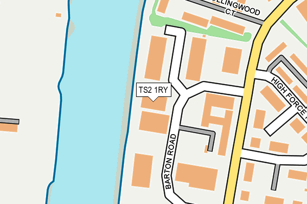 TS2 1RY map - OS OpenMap – Local (Ordnance Survey)